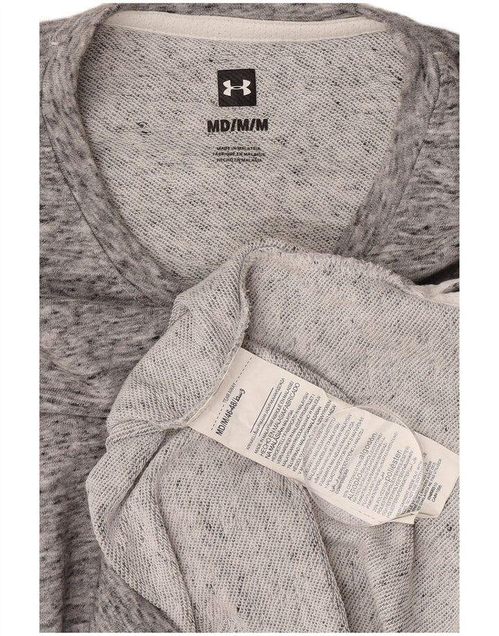 Under Armour Hombre Sudadera con gráfico tipo jersey de algodón moteado en gris medio