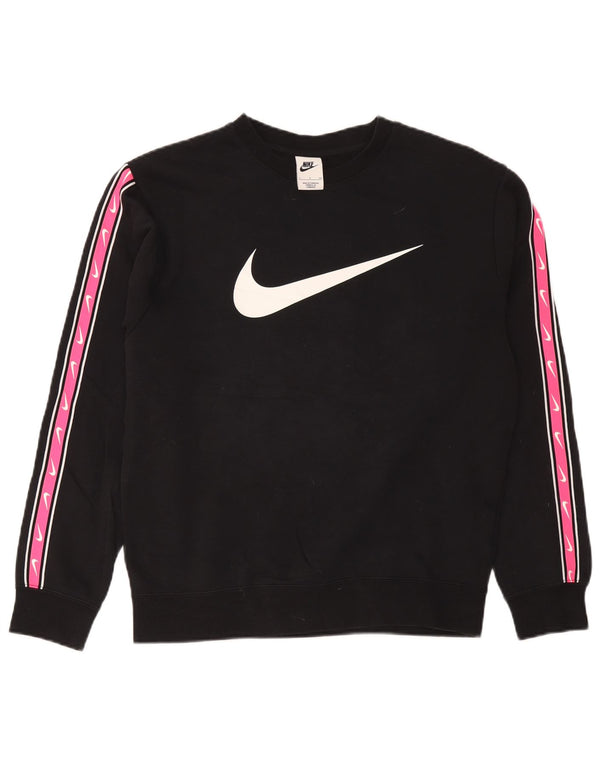 Nike - Sudadera gráfica para mujer (talla 40), color negro