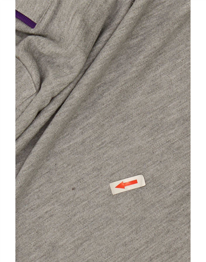Ted Baker Polo para hombre Talla 7 3XL Poliéster moteado gris