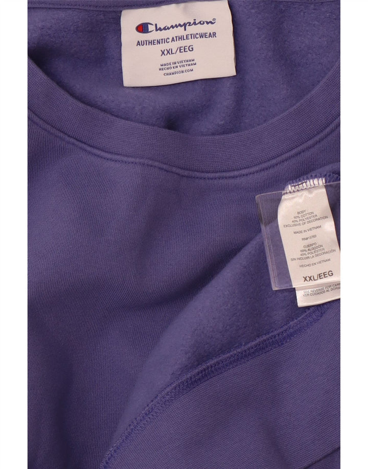 CHAMPION Sudadera para Mujer Jersey UK 20 2XL Algodón Púrpura