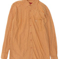 CAMP DAVID Camisa para hombre Algodón a cuadros naranja mediano