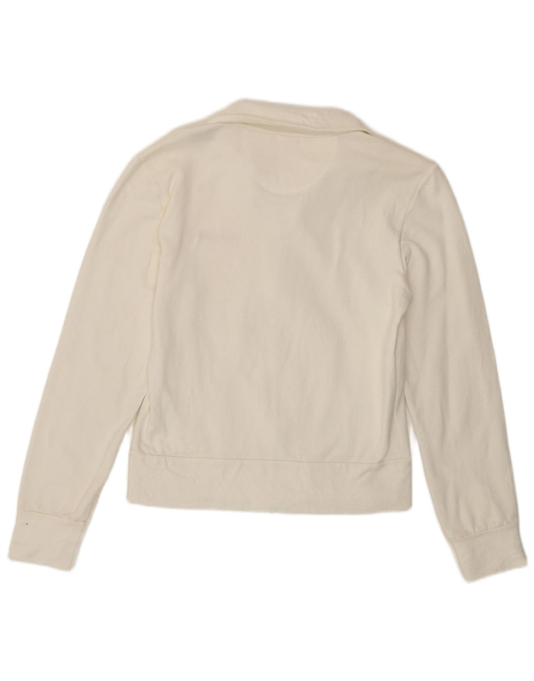 Lee Chaqueta de Chándal para Mujer UK 10 Small White Cotton