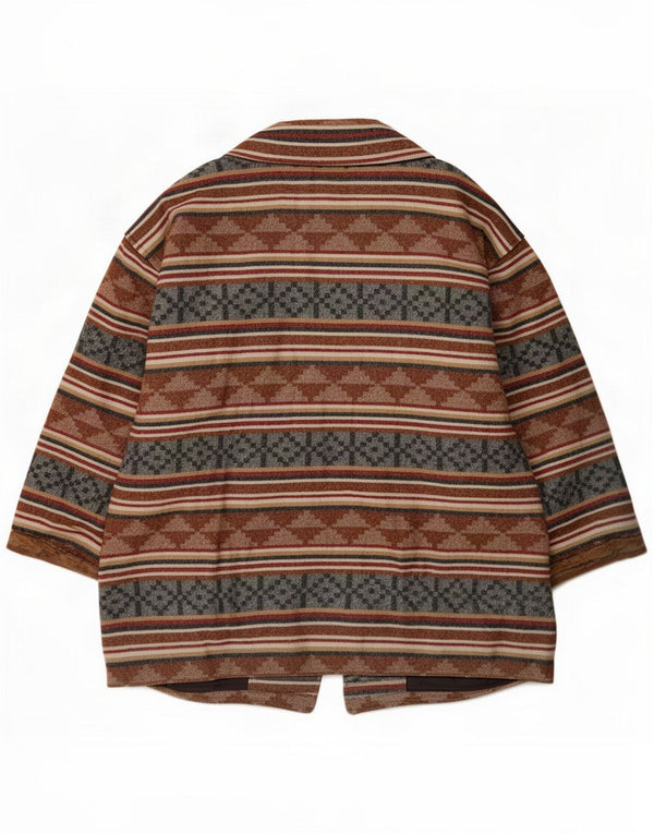 Trenca vintage para mujer ES 20 2XL Multicolor Geométrico