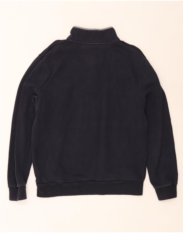 Crew Clothing Sudadera con cuello y cremallera para hombre Jersey XL Azul marino Algodón