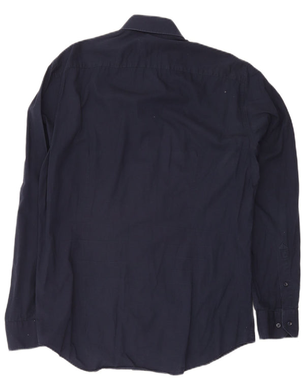 Tommy Hilfiger Camisa Slim Fit para hombre de fácil cuidado Talla 41 16 Azul marino mediano