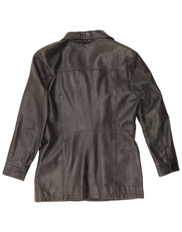 Matinee Chaqueta de cuero para mujer Reino Unido 44 Mediano Negro