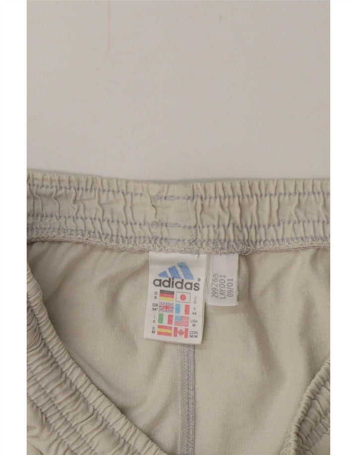 Pantalones Cortos Deportivos Adidas Hombre Algodón Beige Medio