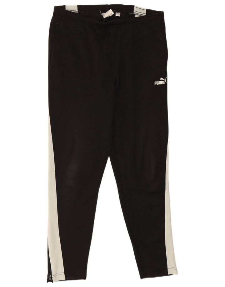 Pantalones De Chándal Puma Negro Mediano Colorblock