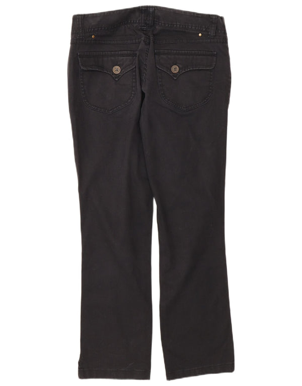 Massimo Dutti Pantalones Casuales Rectos Mujer EU 38 Small W28 L27 Negro