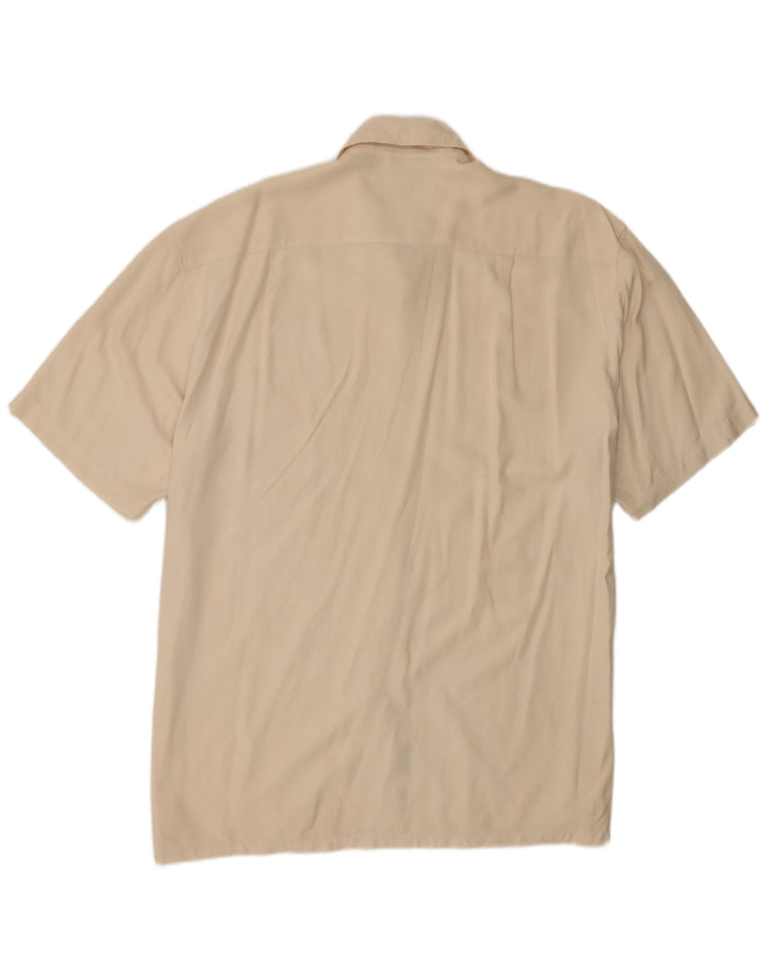 Nautica Camisa Manga Corta Hombre XL Seda Beige