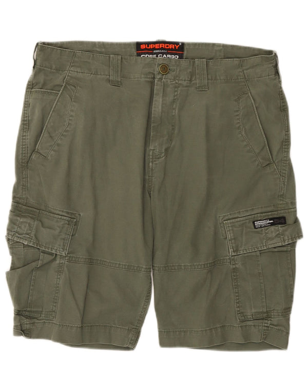 SUPERDRY Shorts cargo para hombre W36 Large Khaki Cotton