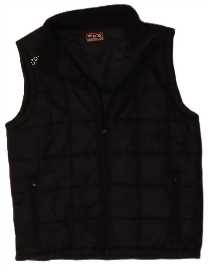 Chaleco acolchado Kappa para hombre UK 40 Large Poliéster negro