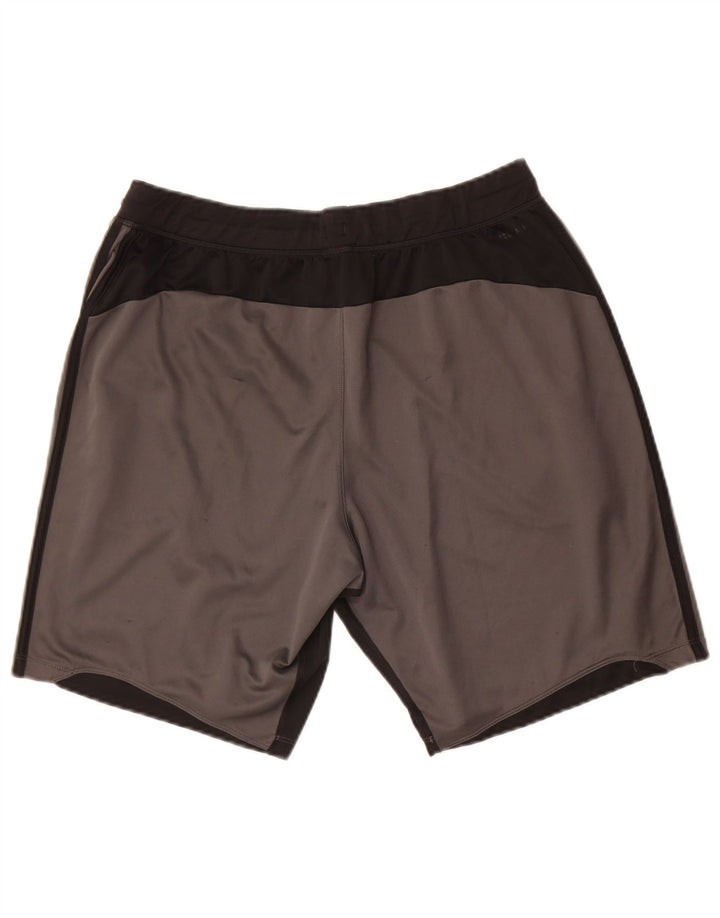 Adidas Hombre Aeroready Sport Shorts Gris Medio Colorblock Poliéster