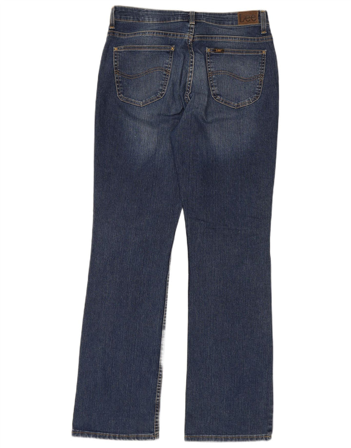LEE Womens Cameron Bootcut Jeans W34 L33 Blue Cotton