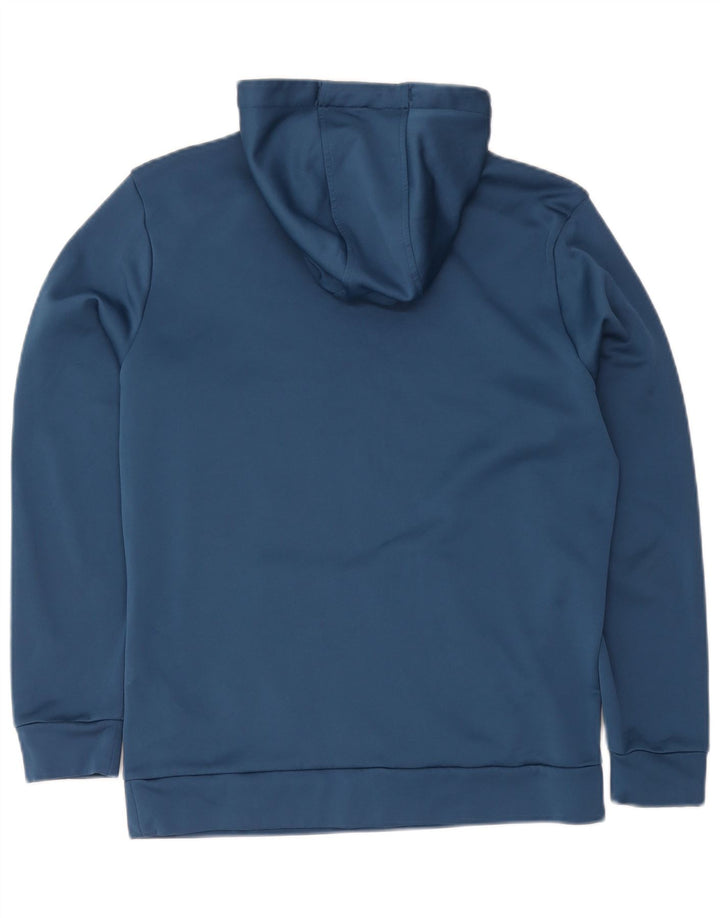Under Armour Jersey con capucha gráfica para hombre, talla pequeña, poliéster azul