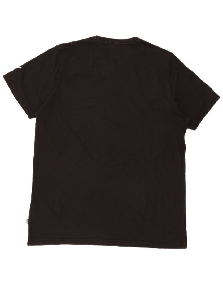 PUMA Camiseta gráfica para hombre Top XL Algodón negro