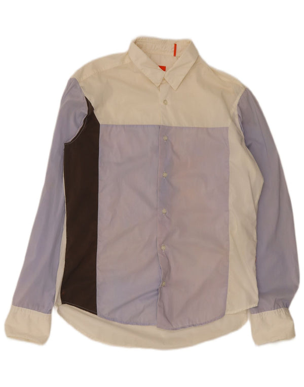 Camisas HUGO BOSS Hombre | Camisa mediana de algodón color block multicolor