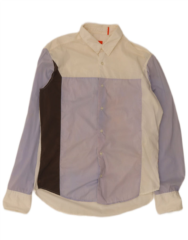 Camisas HUGO BOSS Hombre | Camisa mediana de algodón color block multicolor