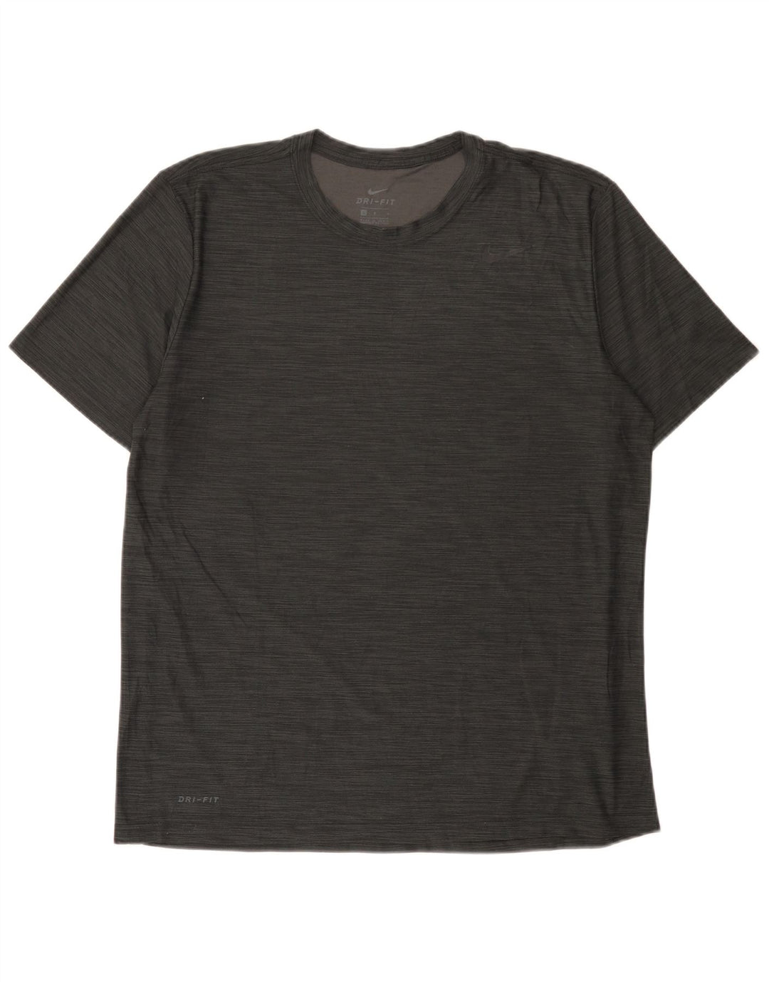 Camiseta Nike Dri Fit para hombre Top grande de poliéster moteado gris