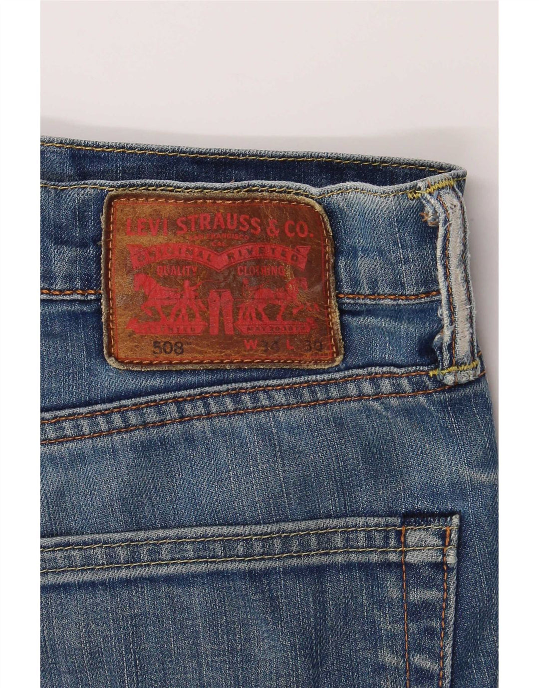 Levi's Jeans rectos 508 para hombre W34 L30 Algodón azul