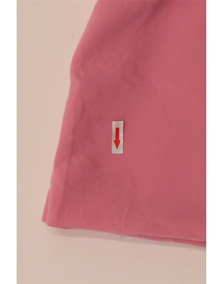 Zara Mujer Shorts Casuales De Cintura Alta Mediano W28 Poliéster Rosa