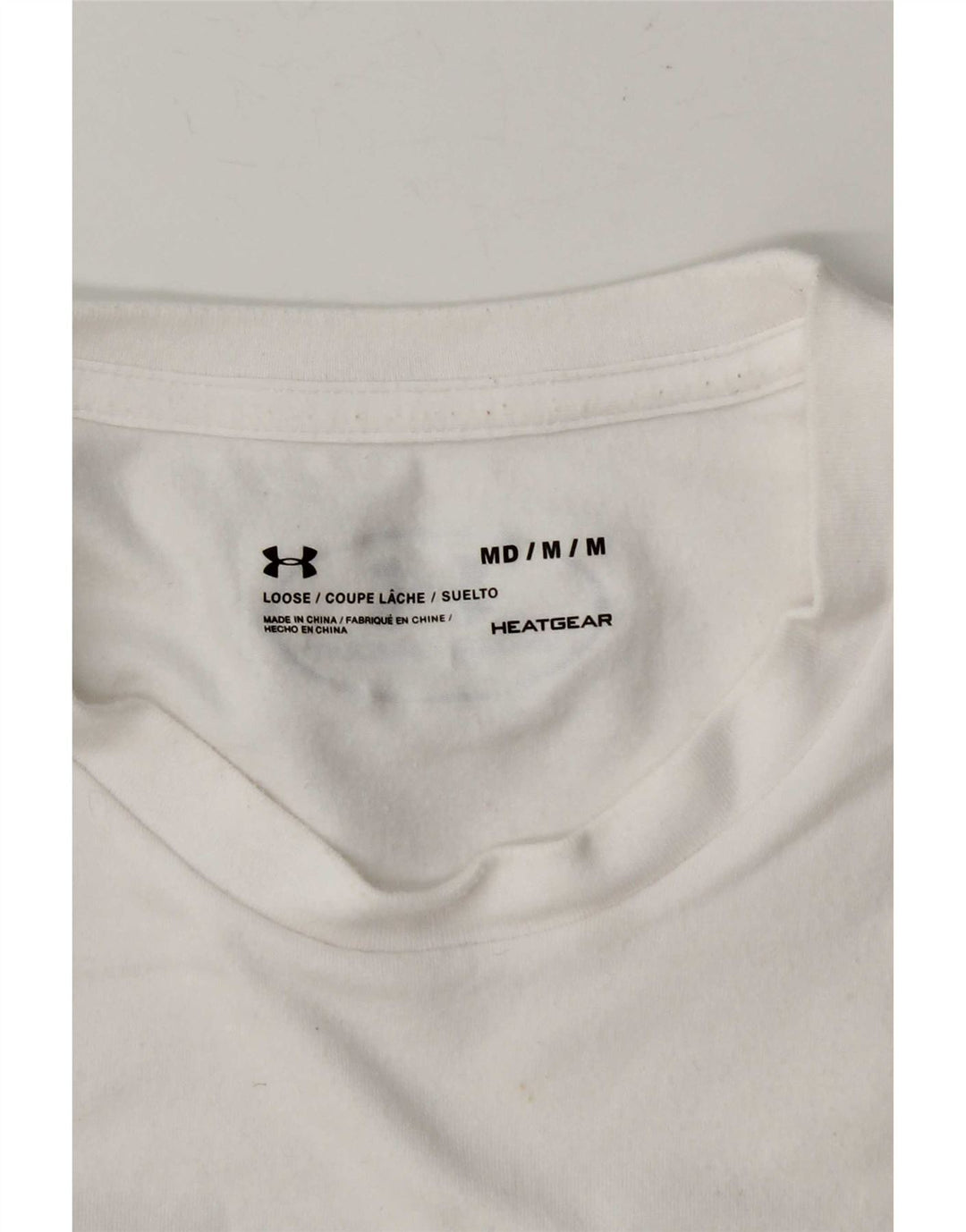 Camiseta Under Armour Heat Gear Graphic para hombre, talla mediana, blanca