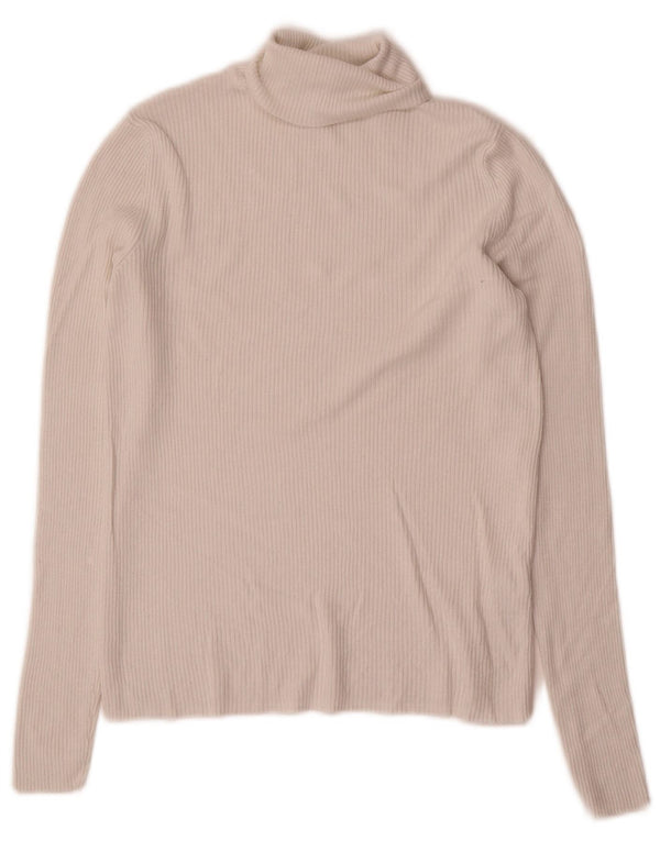 Marks & Spencer Blusa para Mujer Top UK 12 Medium Off White Viscosa