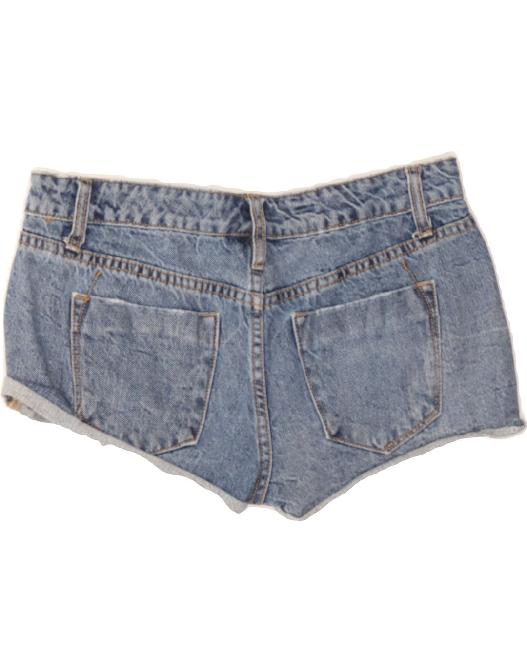 MOSSIMO Womens Mid Rise Denim Hot Pants US 8 Medium W32 Blue Cotton Vintage Mossimo and Second-Hand Mossimo from Messina Hembry 