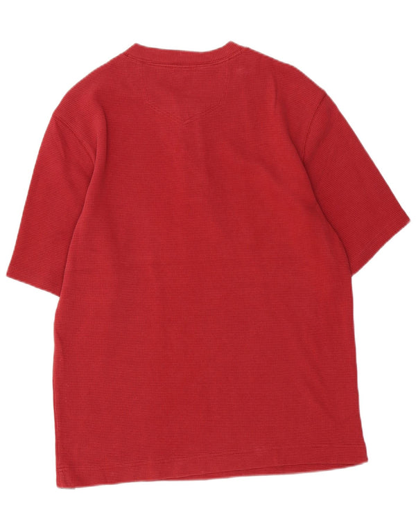 EDDIE BAUER Camiseta Hombre Top Medium Rojo Algodón