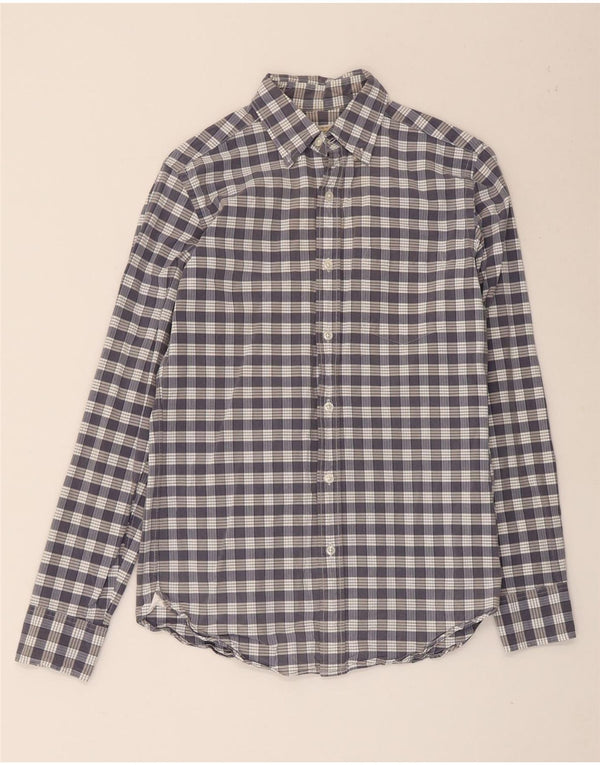 J. Crew Camisa para hombre Talla 13 1/2 XS Algodón a cuadros gris