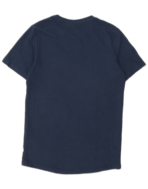 Jack & Jones Hombre Camiseta Top Medium Azul Marino Spotted Cotton