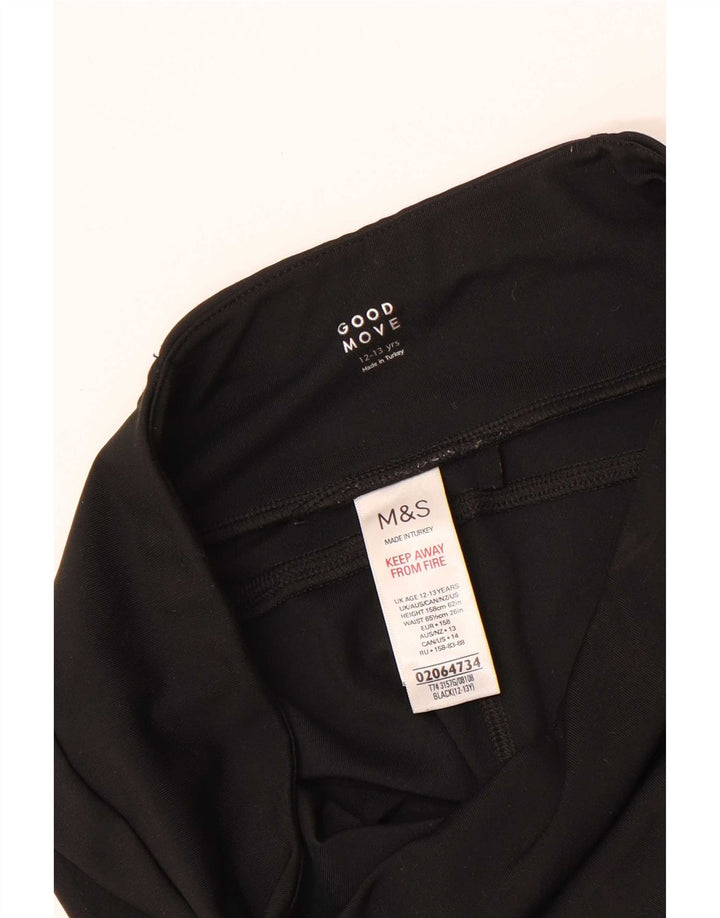 Marks & Spencer Leggings Niña 12-13 Años Negro Poliéster