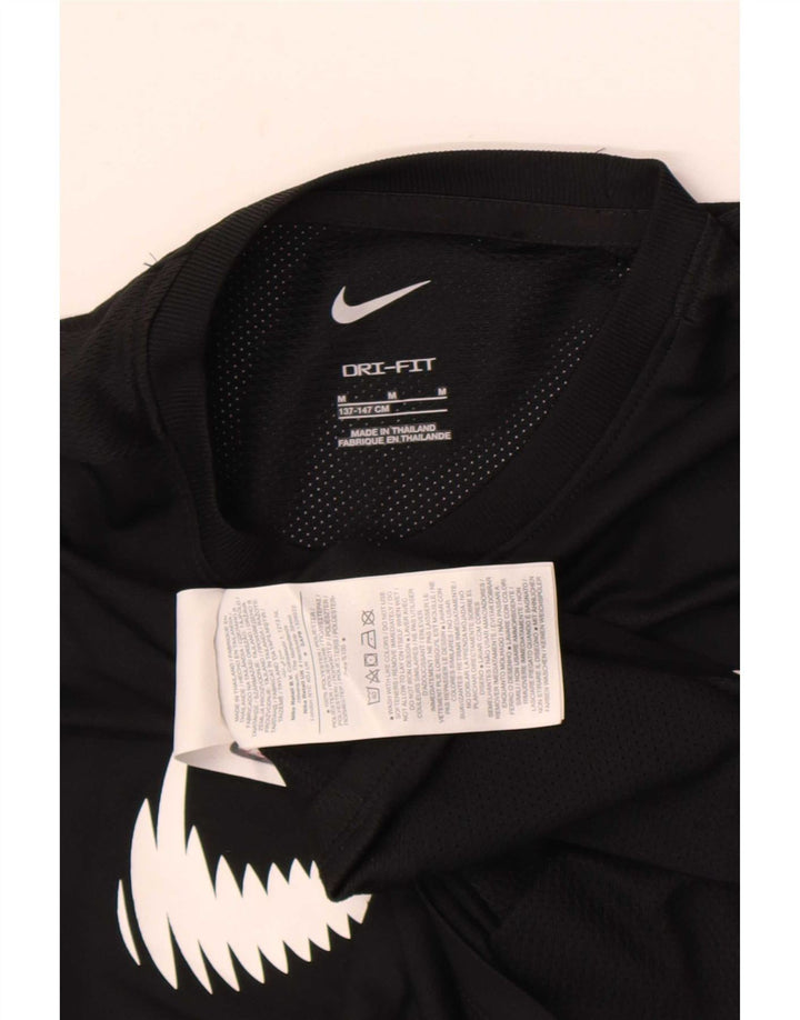 Nike Camiseta Dri Fit Graphic para niños 10-11 años Mediana Negro Poliéster