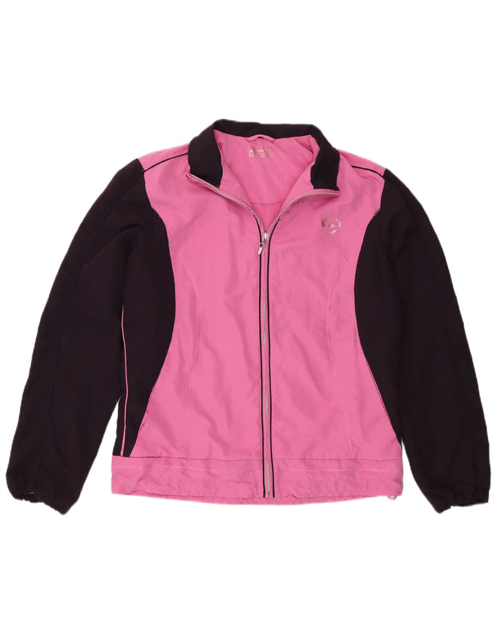 Chaqueta cortavientos para mujer Lotto UK 44 Poliéster color block rosa medio
