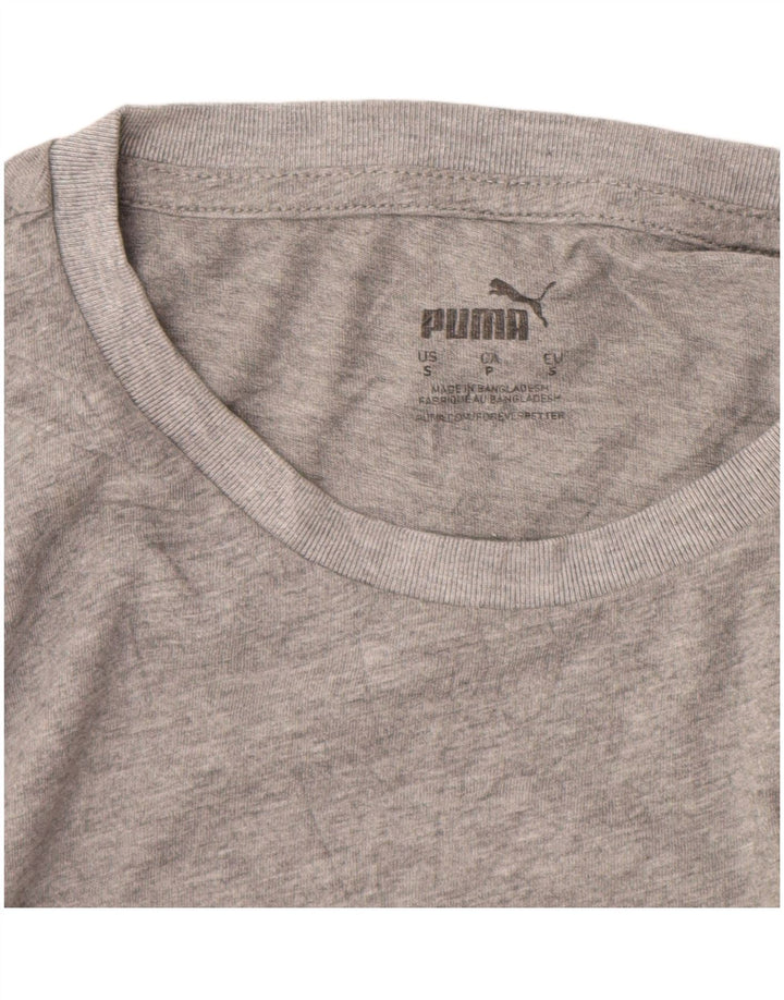 PUMA Camiseta gráfica para hombre Top Small Grey