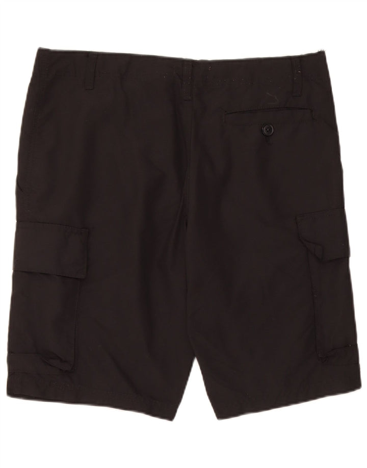 Pantalones cortos tipo cargo para hombre de French Connection, talla pequeña, W32, nailon negro