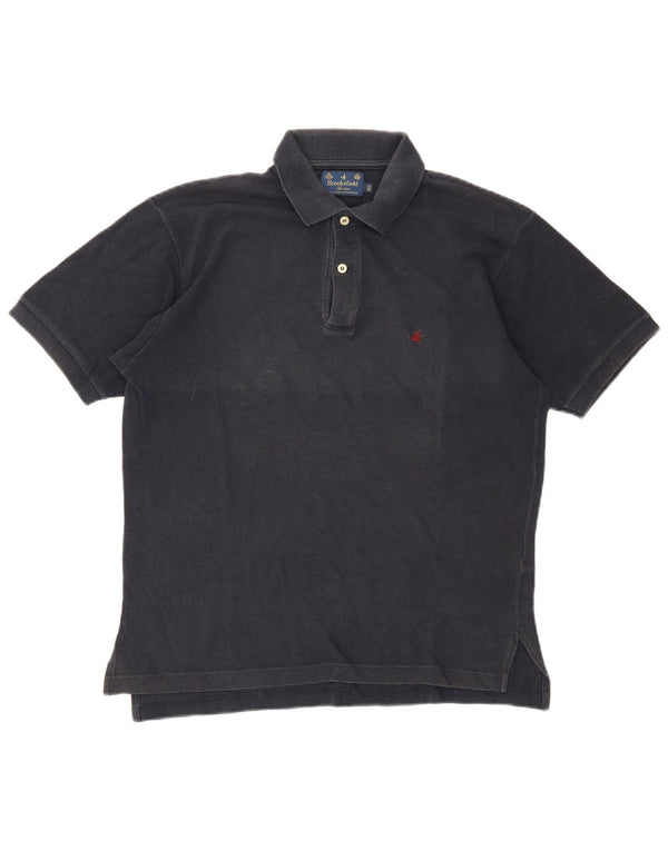 Brooksfield Polo para hombre IT 50 Medium Azul Marino Algodón