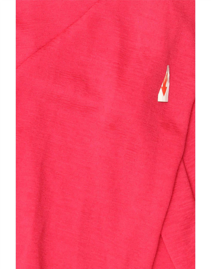 Vintage mujer suelta ajuste camisa blusa IT 44 rosa medio