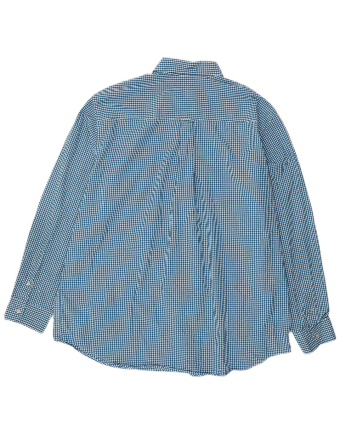 Chaps Camisa alta para hombre 2XL Algodón a cuadros azul