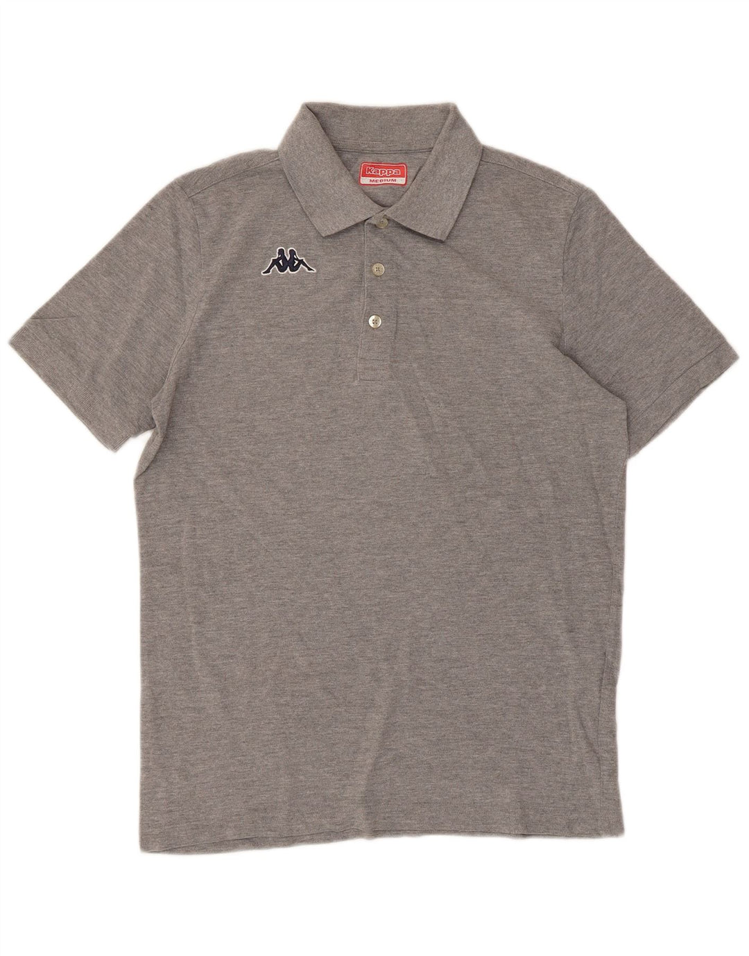 Polo Kappa Hombre De Algodón Gris Medio
