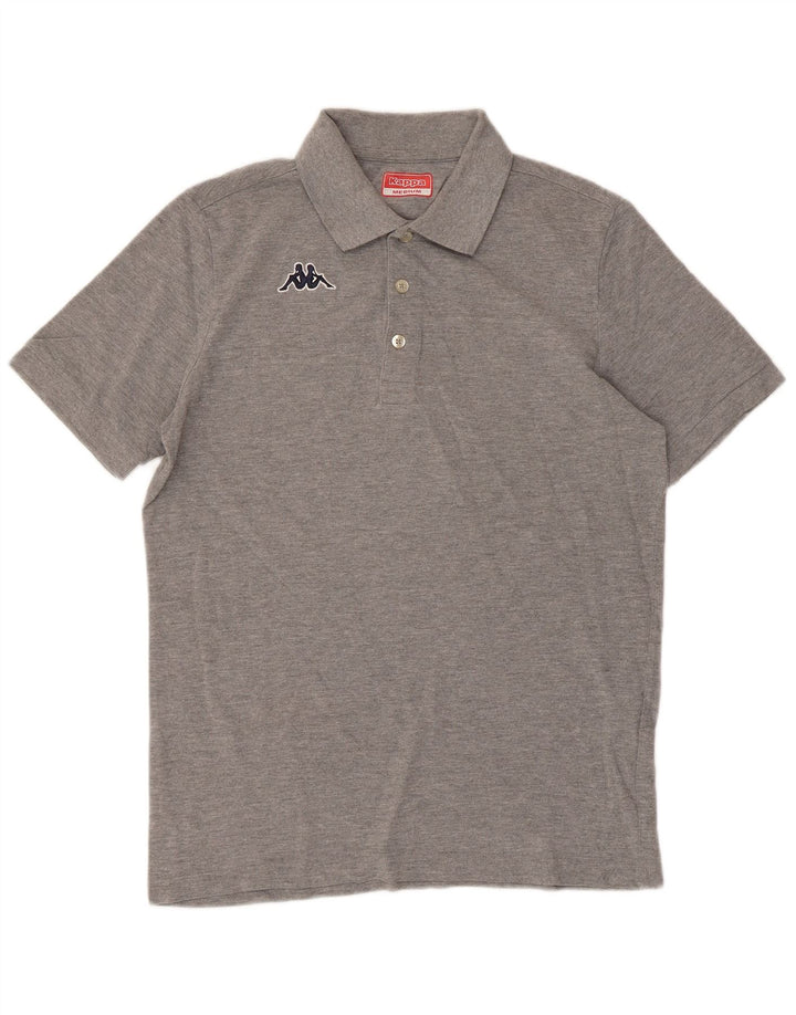 Polo Kappa Hombre De Algodón Gris Medio
