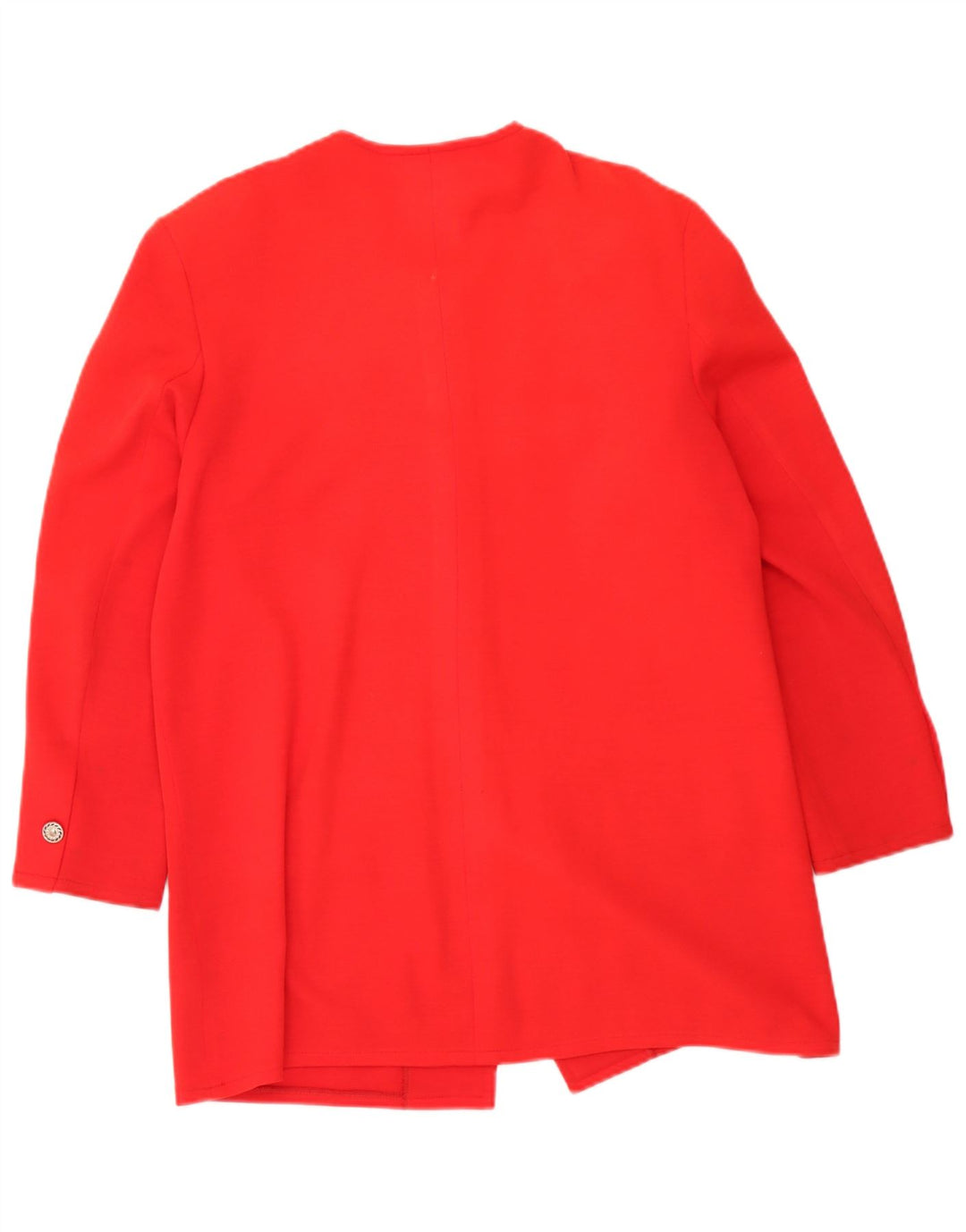 Vintage mujer 5 botones Blazer chaqueta Reino Unido 12 rojo medio