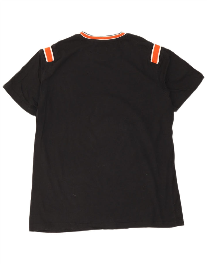 Diesel Hombre Camiseta Top XL Negro Colorblock