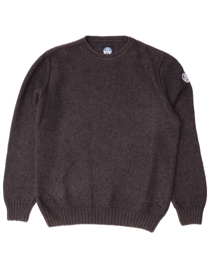 North Sails Jersey De Cuello Redondo Para Hombre Pequeño Algodón Gris