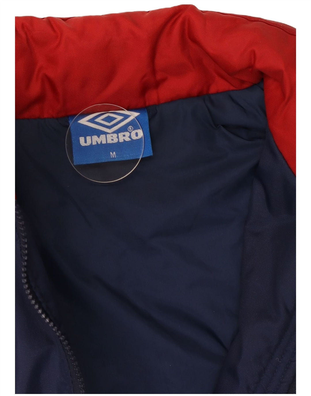 Umbro Chaqueta cortavientos con capucha para hombre UK 38 Medium Azul marino Colorblock