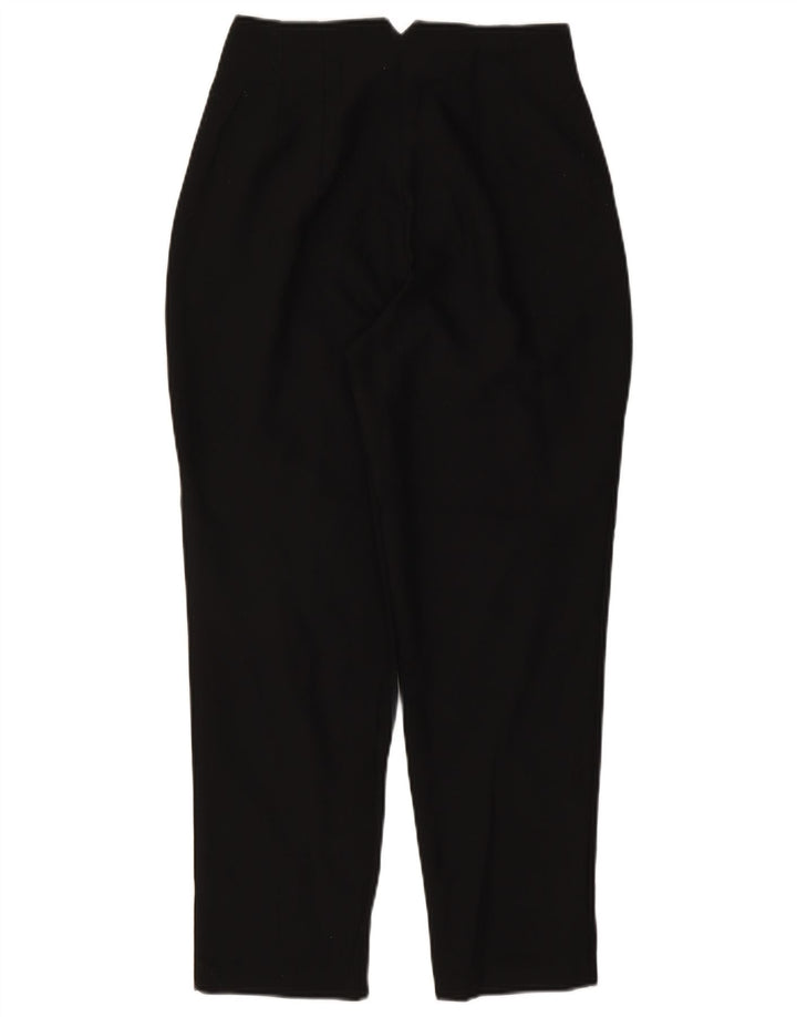 Zara Mujer Pantalón Casual Tapered Mediano W28 L26 Poliéster Negro