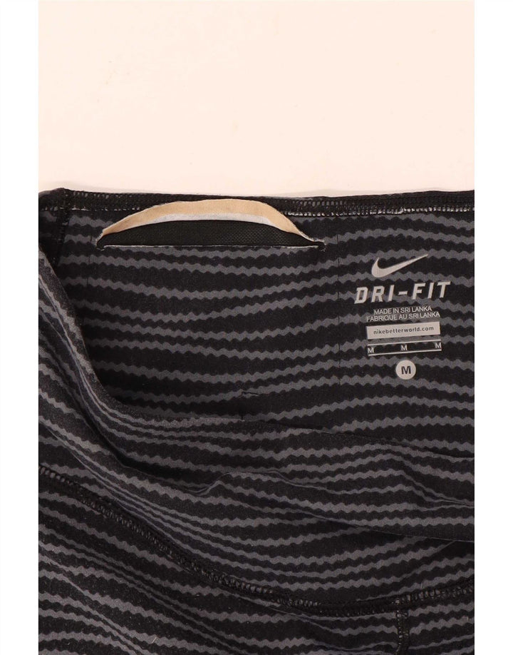 Nike Leggings Dri Fit para mujer UK 44 Mediano Negro Rayas
