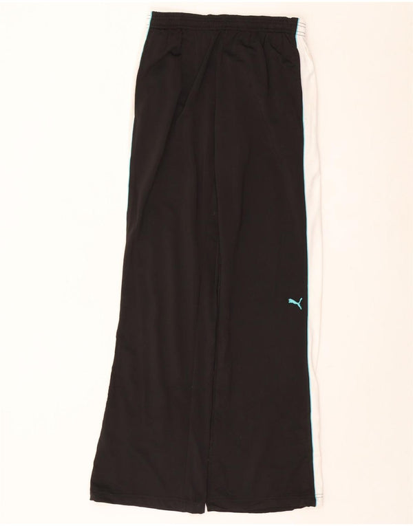 PUMA Pantalones de chándal para mujer UK 44 Grande Negro Colorblock Poliéster