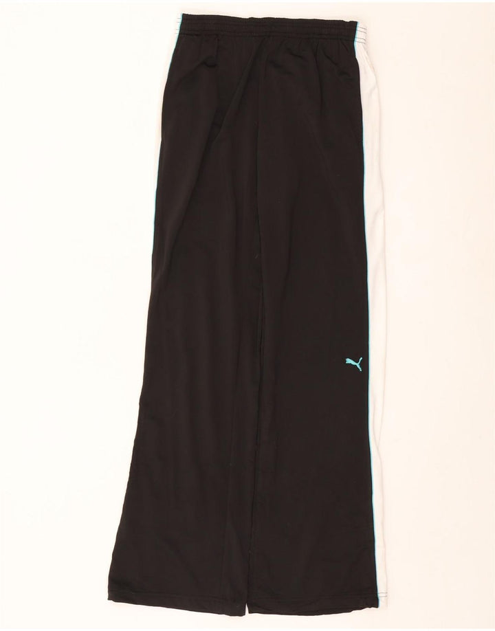 PUMA Pantalones de chándal para mujer UK 44 Grande Negro Colorblock Poliéster