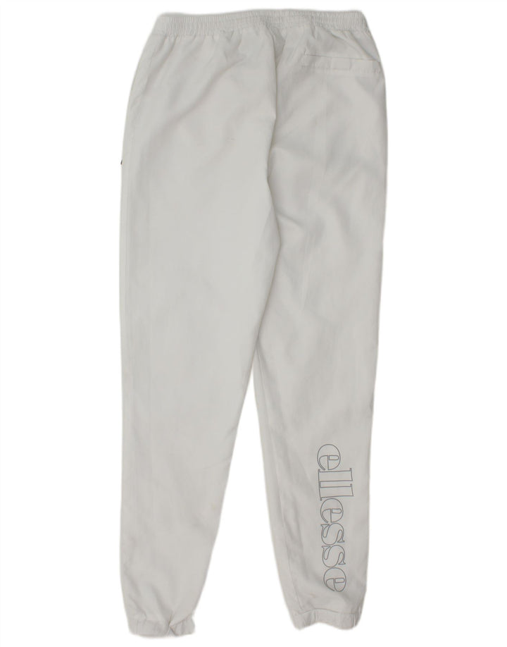 ELLESSE Pantalones de Chándal para Hombre Joggers Small Blanco Poliéster